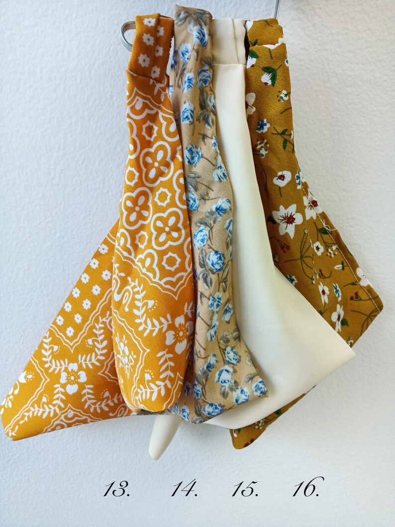 Triangle Head Scarf Wrap Elastic Headband Hair Bandana Etsy