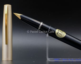 Pilot F "3A" Black EF Nib Fountain Pen NOS Vintage 1970s Rare Collectible