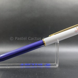 Piloto H &quot;Saludo&quot; Azul & Blanco 0.5mm Lápiz Mecánico 1980s Vintage NOS Raro
