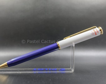 Pilot H "Greeting" Blue & White 0.5mm Mechanical Pencil 1980s Vintage NOS Rare