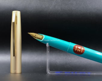 パイロット F "2A" ターコイズ EFペン先 万年筆 NOS ヴィンテージ 1970年代 希少コレクターズアイテム