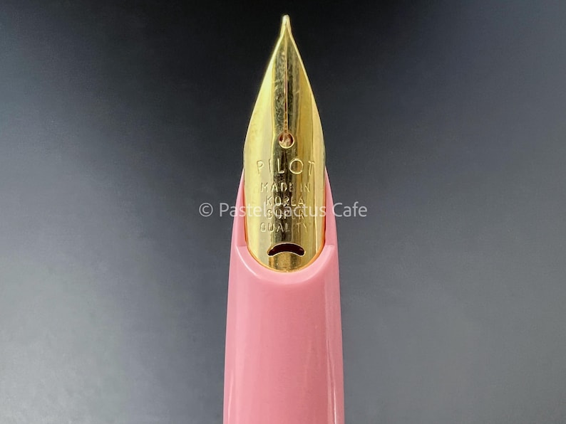 Pilot F "2A" EF penpunt vulpen jaren 1970 vintage NOS zeldzame pastelkleur voor verzamelaars afbeelding 7