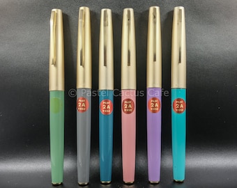 パイロット F "2A" EFペン先 万年筆 1970年代 ヴィンテージ NOS 希少コレクターズアイテム パステルカラー
