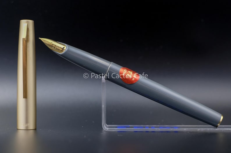 Pilot F "2A" EF penpunt vulpen jaren 1970 vintage NOS zeldzame pastelkleur voor verzamelaars Grey