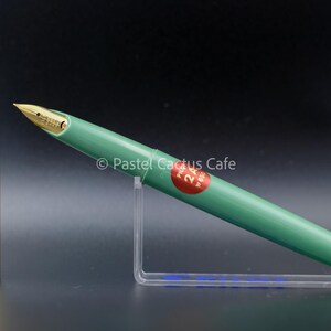 Pilot F "2A" EF penpunt vulpen jaren 1970 vintage NOS zeldzame pastelkleur voor verzamelaars Green
