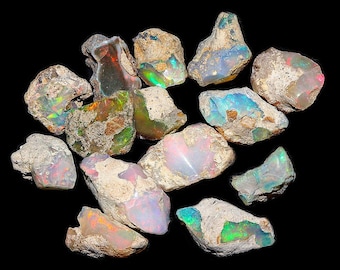 Natural Untreated Ethiopian Opal Rough Lot ~ Opal - AAA Quality opal gemstone - Opal rough - Opal Loose gemstone rough ~ Opal rough