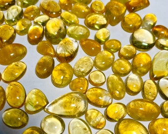 Citrine Cabochon Gemstone Lot, Natural Citrine Mix shape Loose Gemstone Cabochons 100 Carats 7-10 Pc, Citrine Mix Cabochon For Jewelry