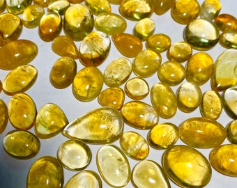 Citrine For Jewelry Making 20 Psc Size 2 to 3 mm Citrine Cut Gemstone Cabochon Natural Citrine Round Cabochons Lot