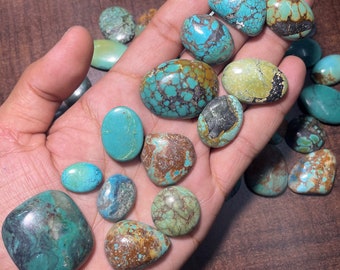 Tibet Turquoise Cabochon Gemstone Lot, Natural Turquoise Cabochons ,Turquoise Loose Gemstone Cabochons, Mix Turquoise Semi Precious Stone
