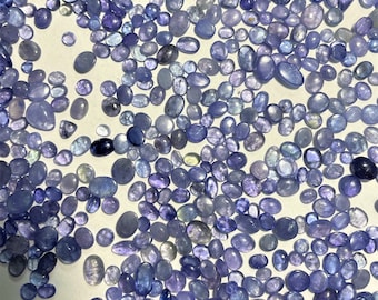 Natürliche Tansanit Cabochons 50 Karat 20-30 Stück Lot, Tansanit lose Edelstein Cabochons Lot