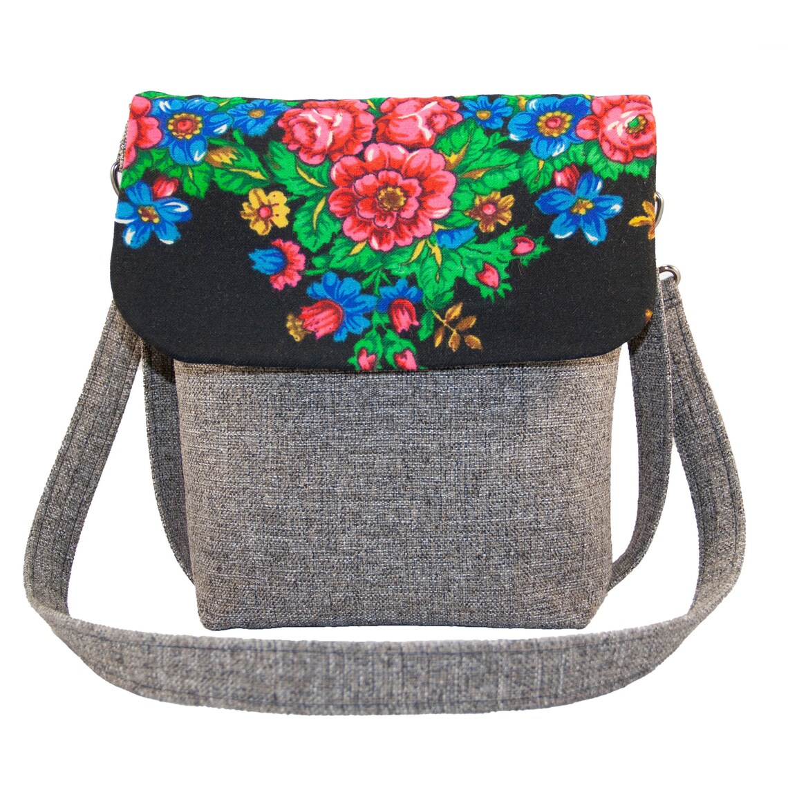 Unique Floral Crossbody Bag Hippie Crossbody Purse Sling Etsy