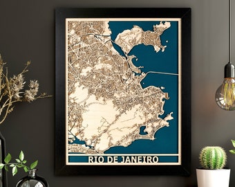 Custom Wood Map |  Any City in the World | Laser Cut City Map | 5th Anniversary Present | Personalized Fathers Day Gift for Him 2026