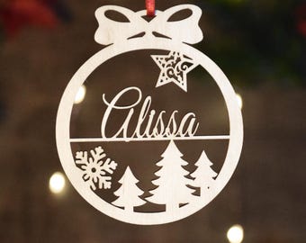 Christmas Ornaments Personalized| Custom Name Ornaments |  Corporate Bulk Gift | Christmas Bauble