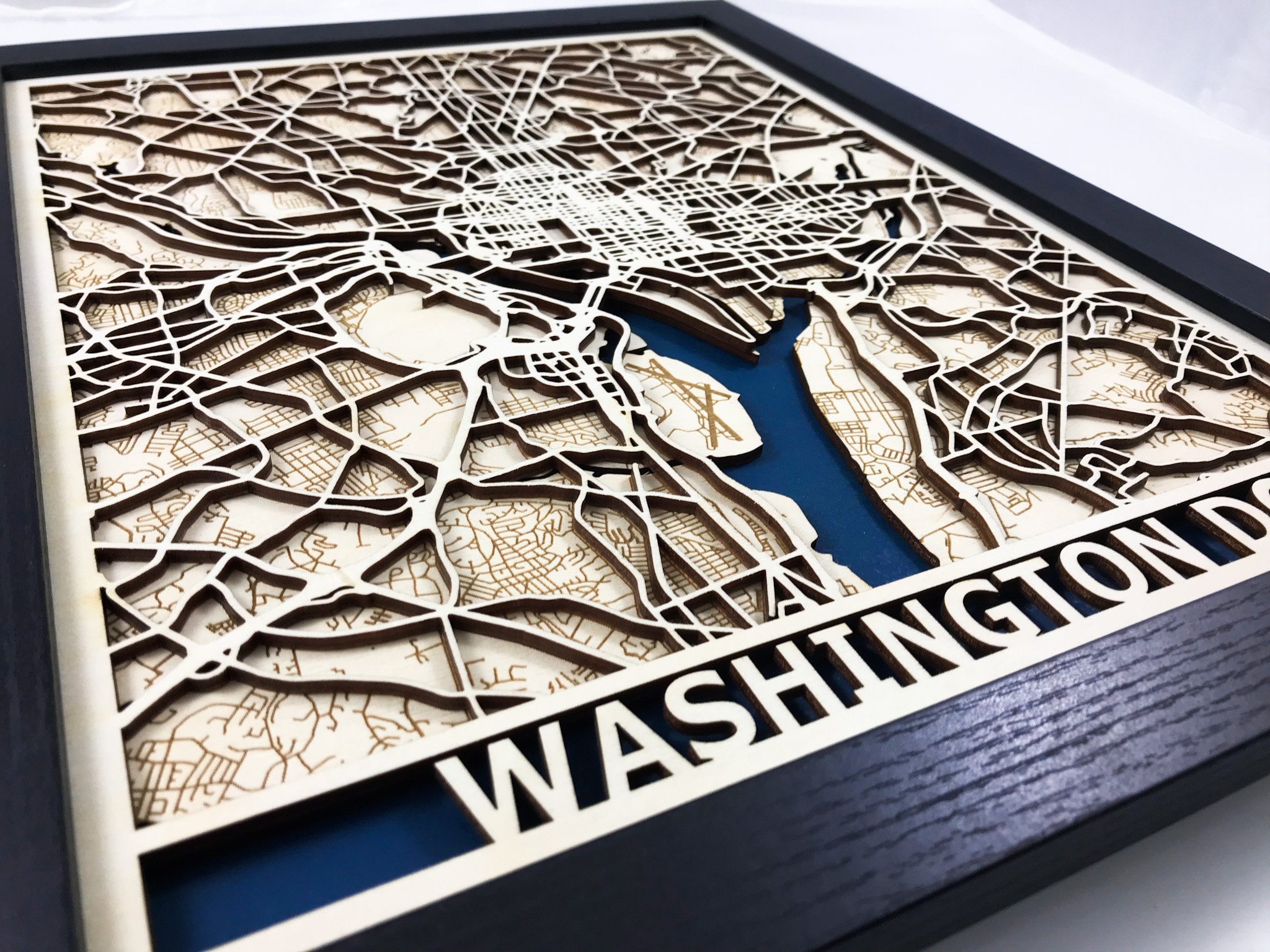 CUSTOM Laser Cut Map of Any City - Il Fullxfull.2588576295 1qle