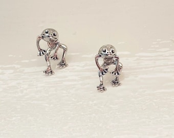 Prince Frog Earrings, Fun Earrings, Design Earrings, Luck Earring for Her, Birthday Gift
