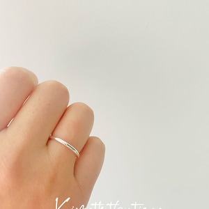925 Sterling Silver Thin Ring, Minimalist Simple Ring