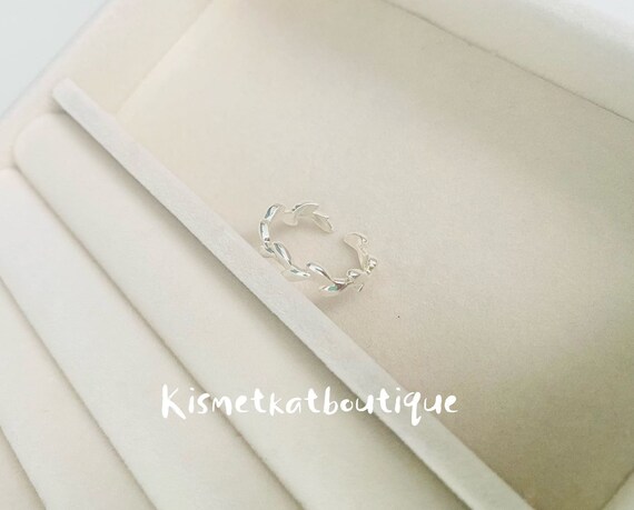 Damen Ring Silber 925 Jane, Eleganter Silberring Größenverstellbar Statement Stilvoll I Daniel Clifford