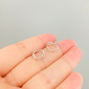 Unique DNA Design Adjustable Silver Ring-Science Gift image 11