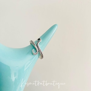 Justerbar bläckfiskring, djurring, havsdjursbläckfiskring, havsring för havsälskare, tentakelring, unisex ringpresent