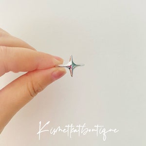 Minimalist Versatile Starlight Open Adjustable Silver Ring with Unique Personality