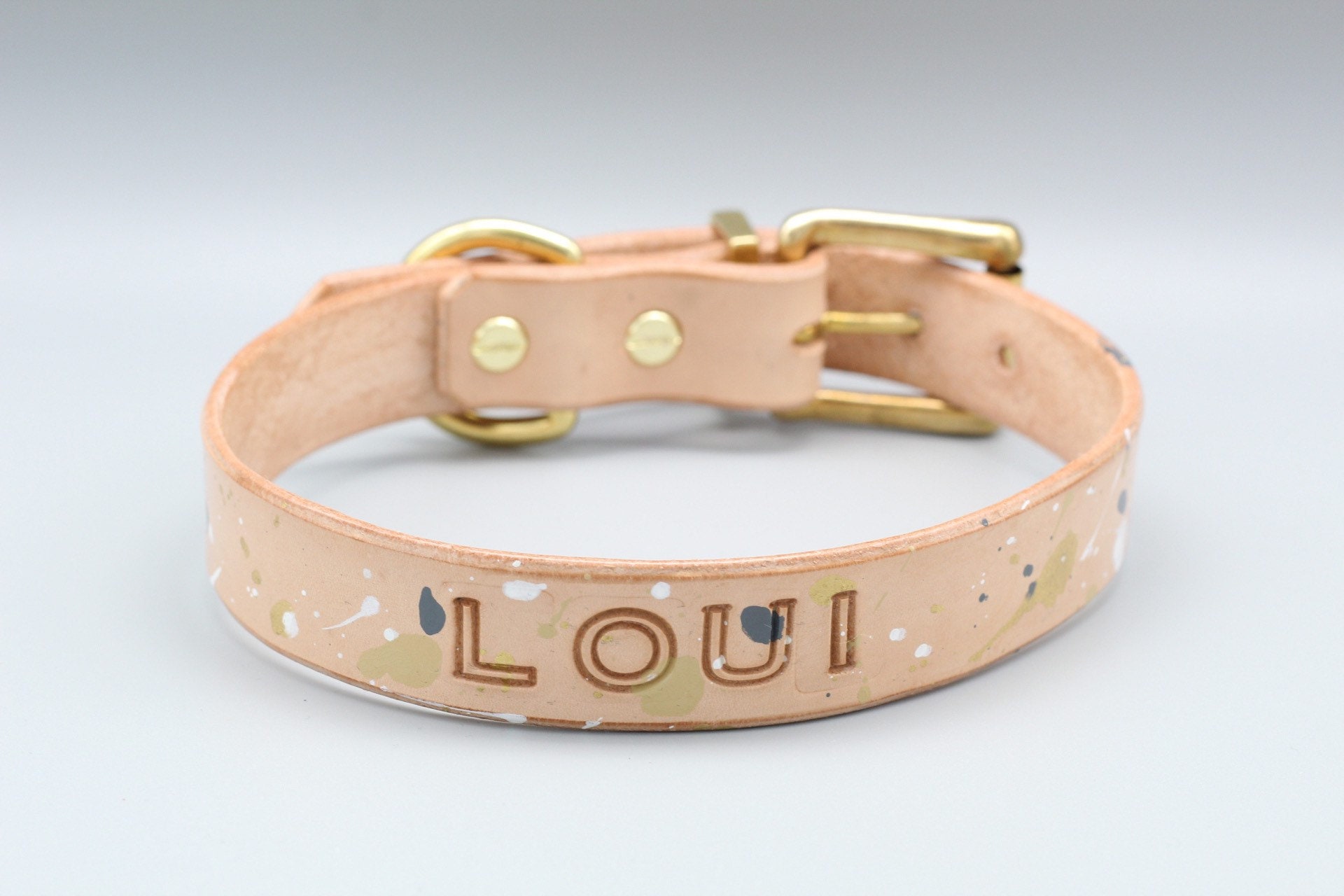 Collier Pour Chien Personnalisé | Collier en Cuir et Durable Fait à La Main Réglable Chien