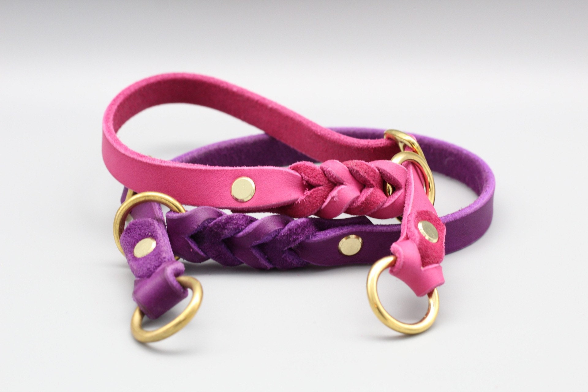 Slip collar Leather dog collar handmade and custom Etsy