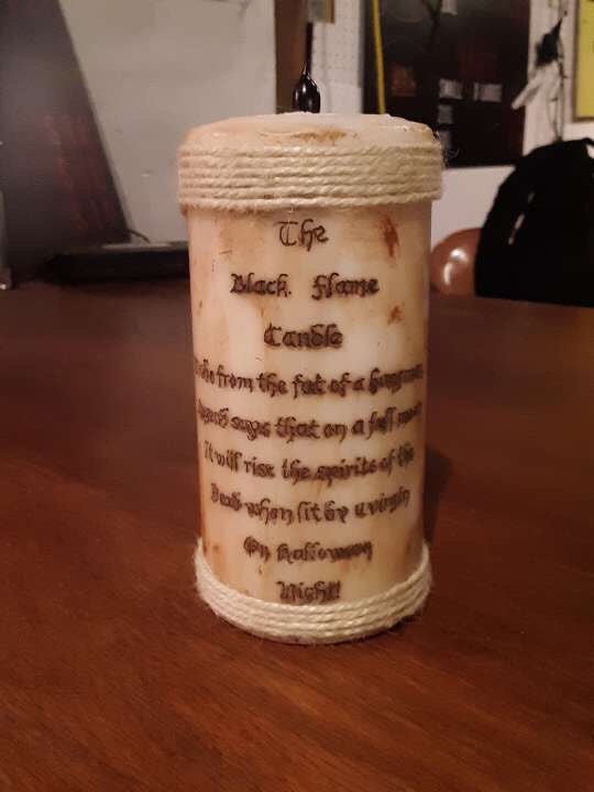 The Black Flame Candle