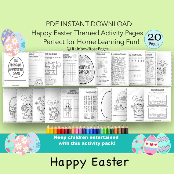 Easter Activity Pages Coloring pages Party Favours Coloring