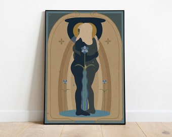 SISTERHOOD - artistic print, poster, digital painting, illustration, boho, art, spirituality, neutral, minimal, geometric, femnine