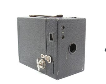 Vintage Kodak Box Brownie Camera, 1920s Cartridge Hawk-Eye Model B