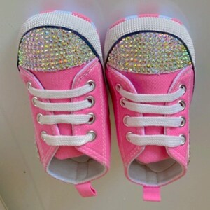 Baby girl soft canvas shoes!! These custom shoes are made to order! Not readily avail do to customization.