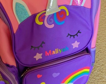 Personalized Unicorn backpack!!!!