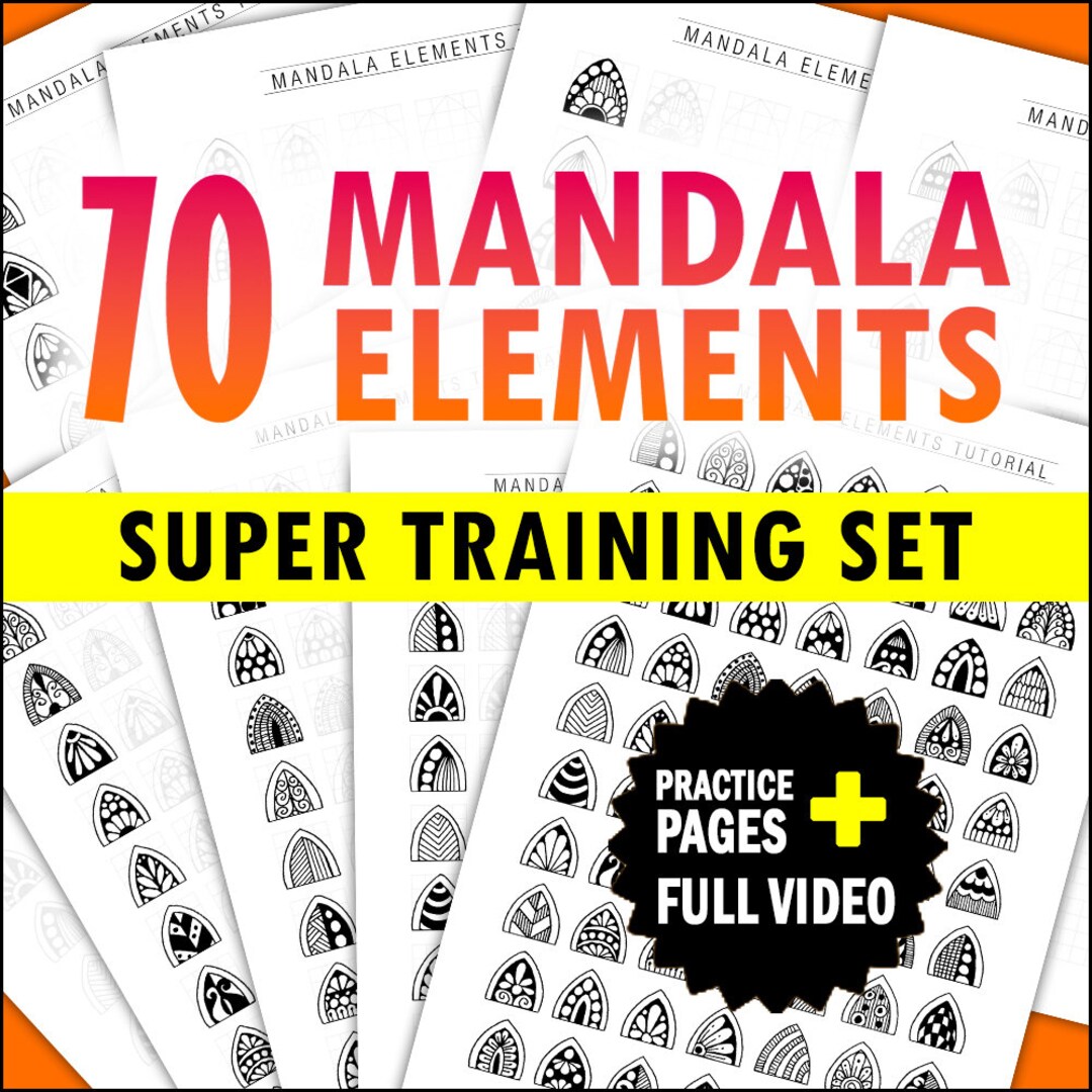 Mandala Pattern Sheets , Mandala Elements Tutorial , Mandala Patterns
