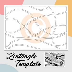 Make your own: creative template for zentangle, zentangle patterns template image 1