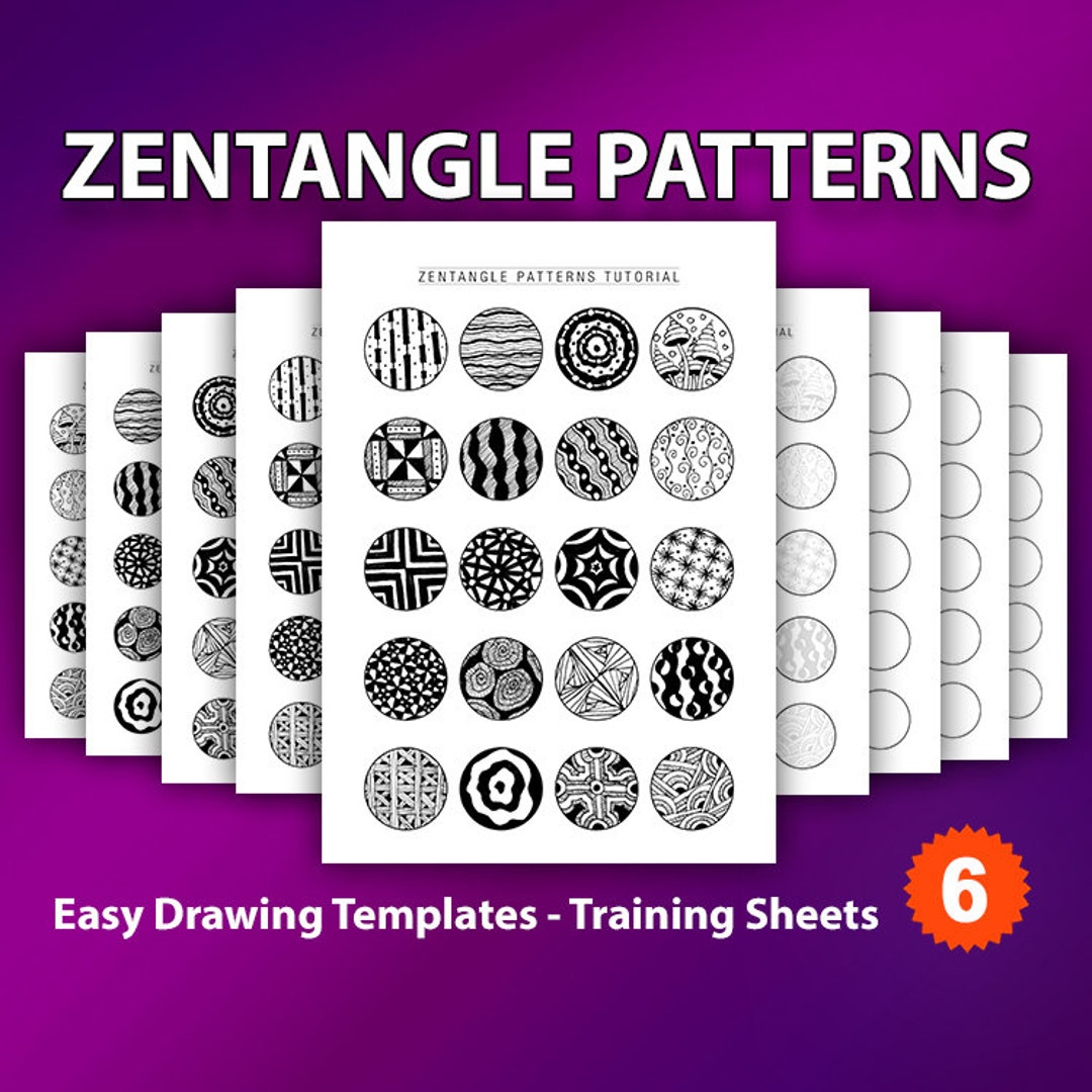 24 zentangle patterns