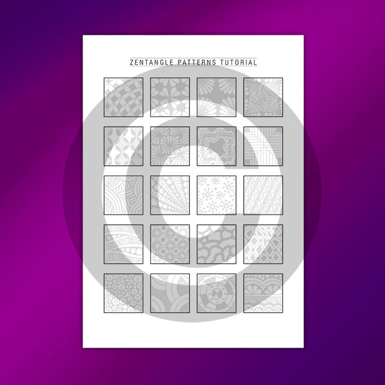 クリエイティブなゼンタングル ステンシル セット、ゼンタングル