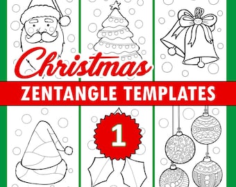 Weihnachtliche Zentangle Vorlagen für 2026 Weihnachten - Lade jetzt herunter und entfessle deine Kreativität!