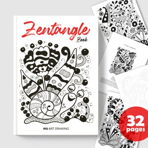 Zentangle book , zentangle patterns books , zen tangle e-book
