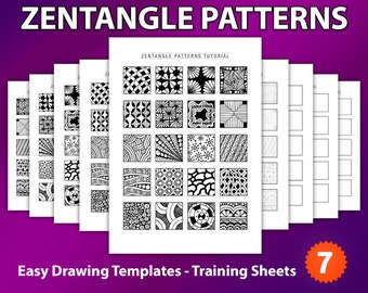 クリエイティブなゼンタングル ステンシル セット、ゼンタングル