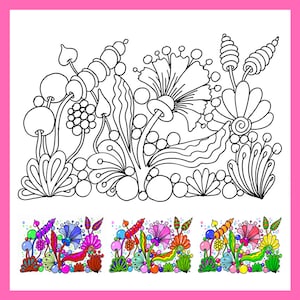 Creative Zentangle Doodle Coloring Page: Stress Reducing Art Therapy , Zendoodle