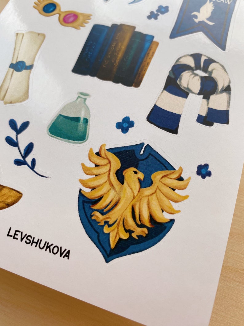 Hogwarts Legacy Harry Potter Sticker Pack Ravenclaw Sticker Sheet