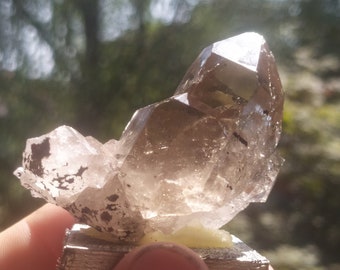 Rutile smoky quartz 70.85 gr chakra crystal therapy minerals Brazil collection wellness pendant pendant