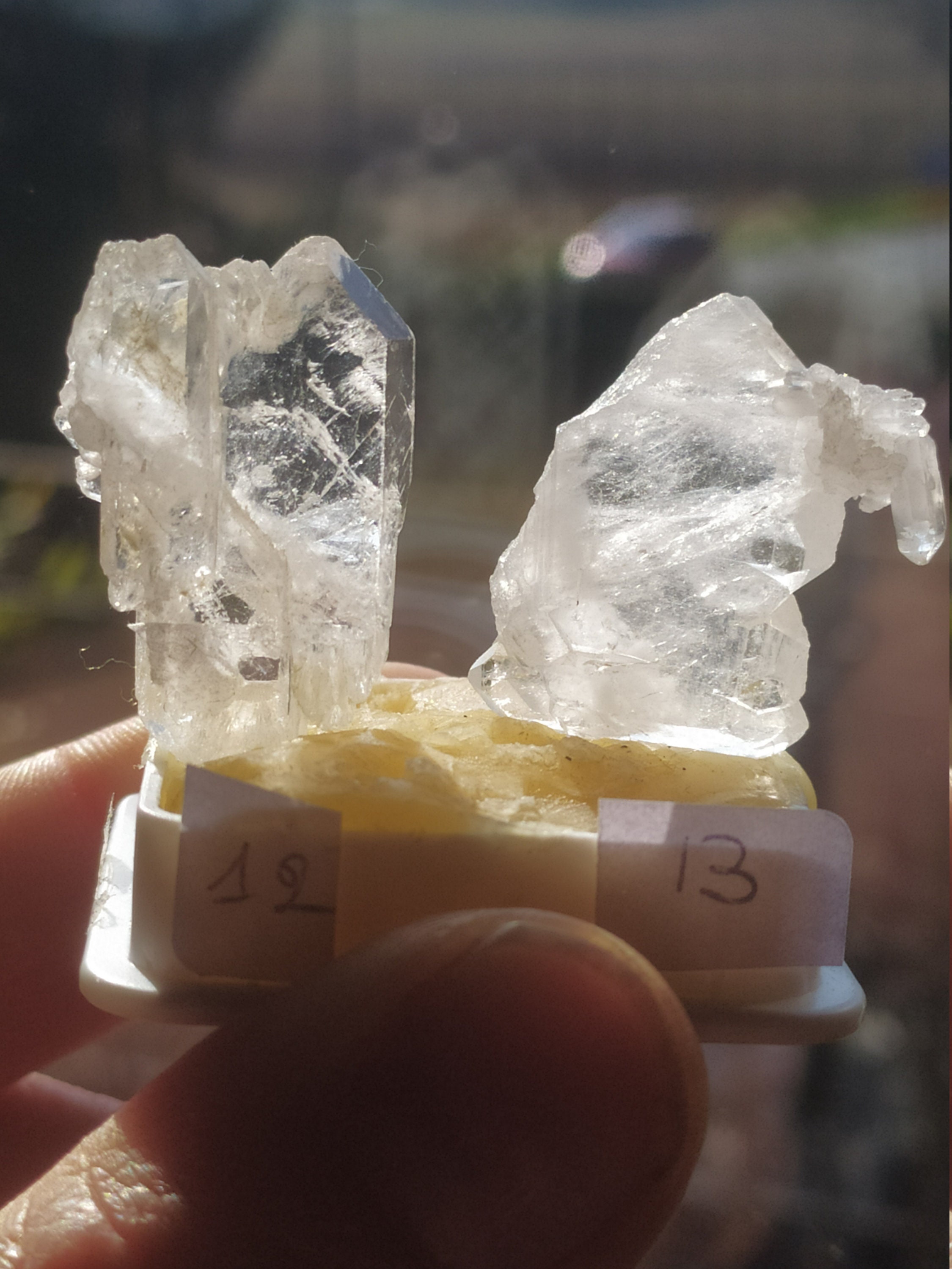 Ciondolo in Punta di Quarzo Ialino Grezzo Collana
