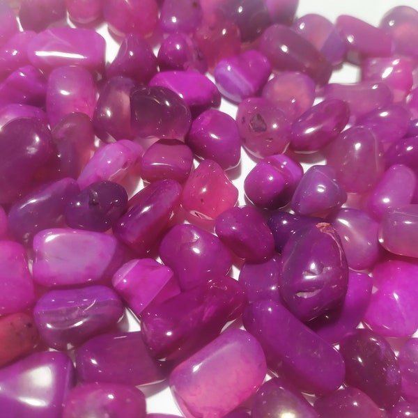 agata fucsia viola  burattata XSmall-Small--50 gr chakra cristalloterapia collezione minerali pendente ciondolo gioiello