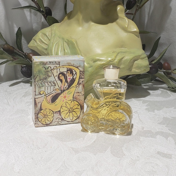 Vintage Avon Courting Carriage Perfume Bottle - Sonnet Cologne - Avon Carriage Perfume Decanter Bottle