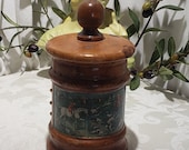 Amazing Vintage Fox Hunt Scene Tobacco Jar Humidor Made In Italy