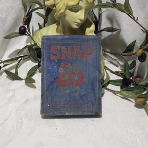 Antique 1905 Milton Bradley Company Snap Card Game 4365 -  Complete Game - Collectible Antique Cards/Board Games