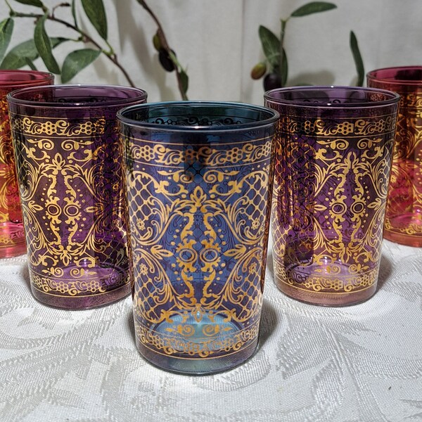 Moroccan Tea Glasses Etsy