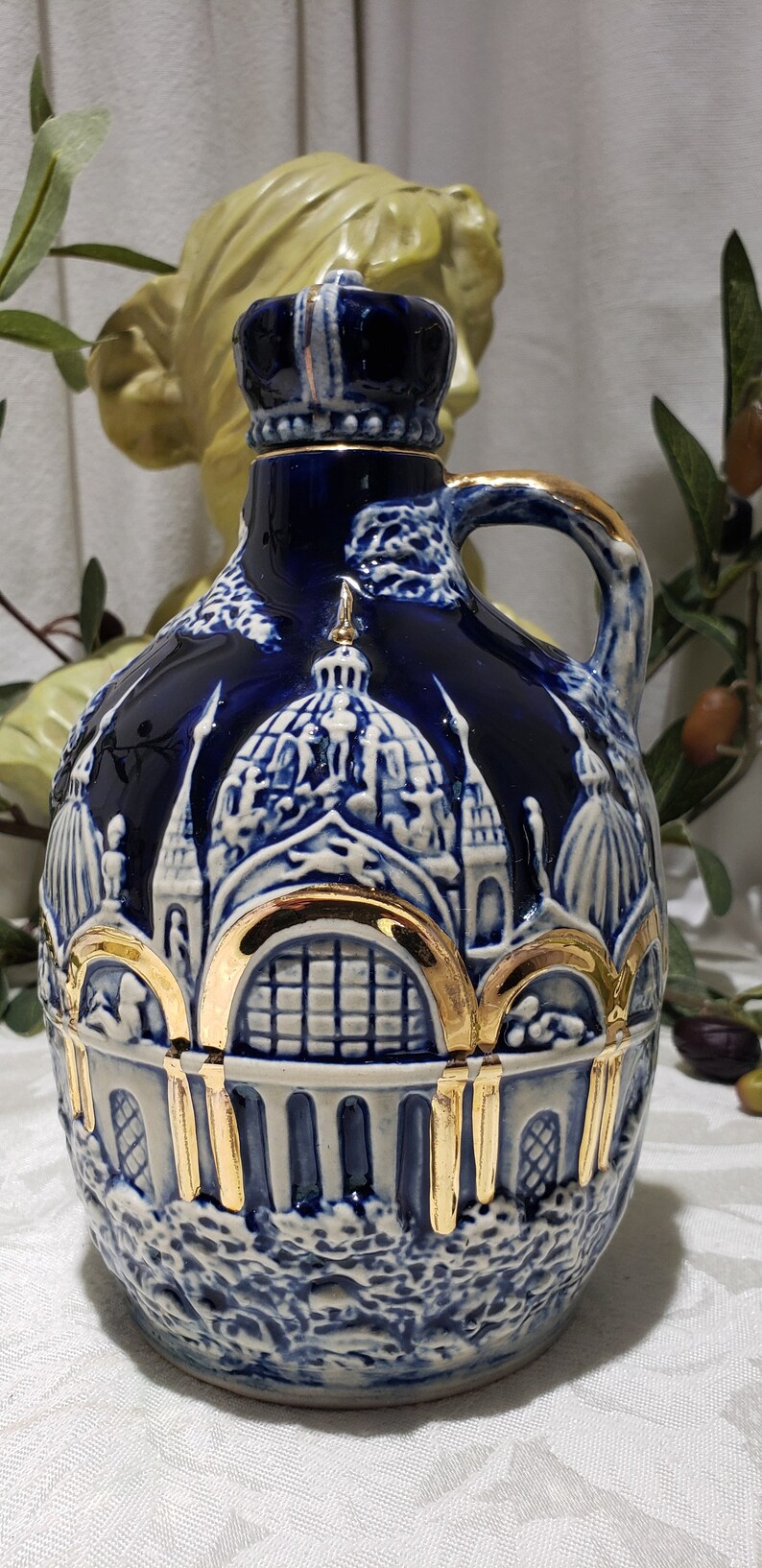 vintage musical whiskey decanter