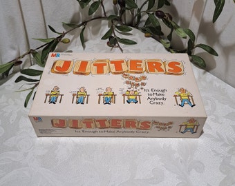 Vintage 1986 Milton Bradley Jitters Word Game It's Enough To Make Anybody Crazy Board Game - Complete Game - Vintage Board Games